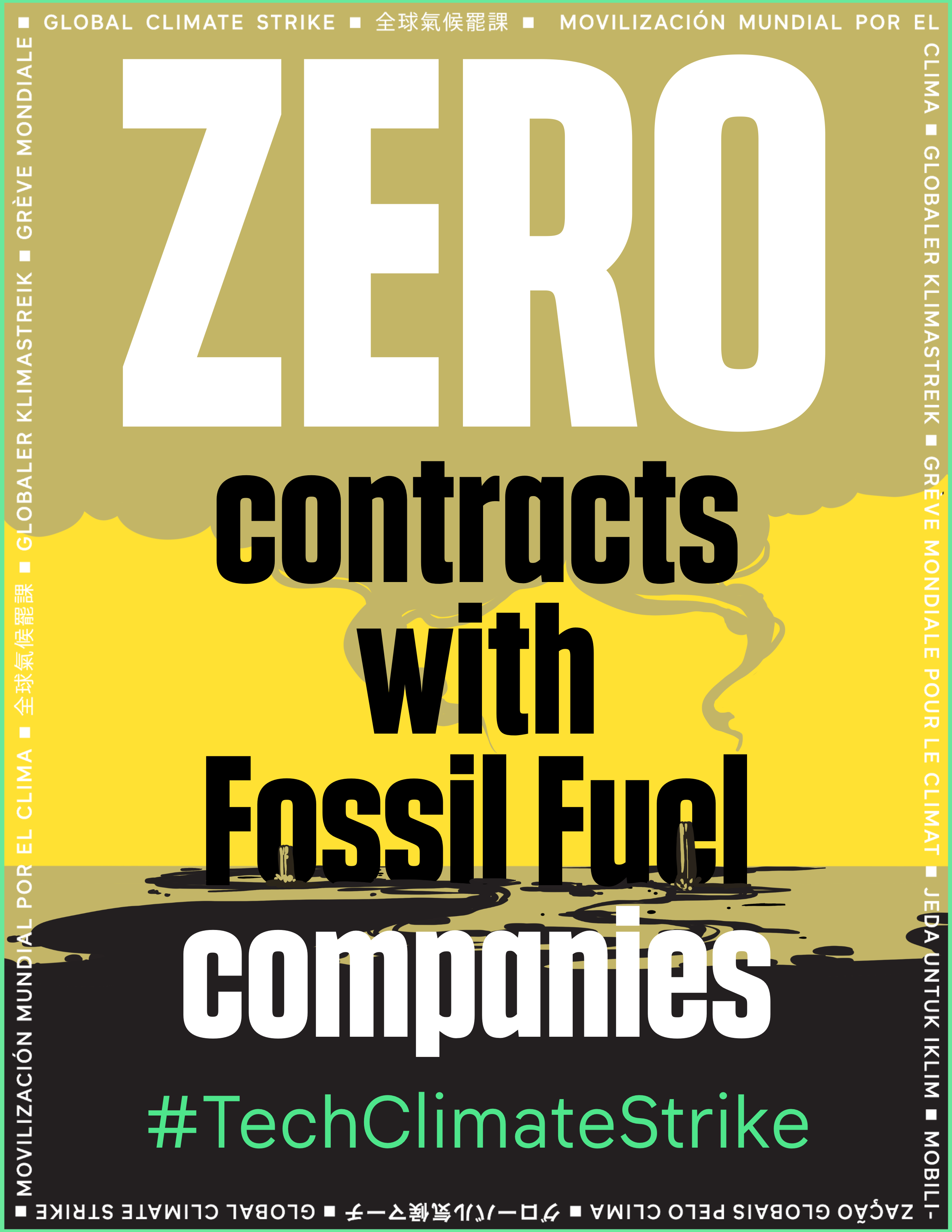 Zero contracts with fossil fuel companies